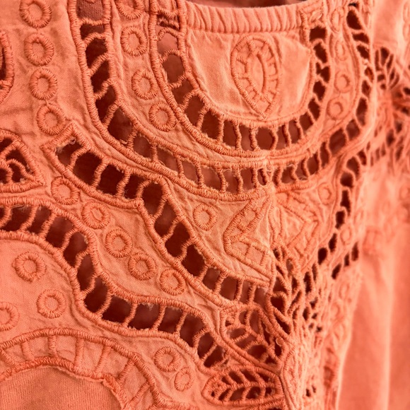 Sundance HandMade in India Orange Embroidered Women's Top Large - Picture 4 of 6